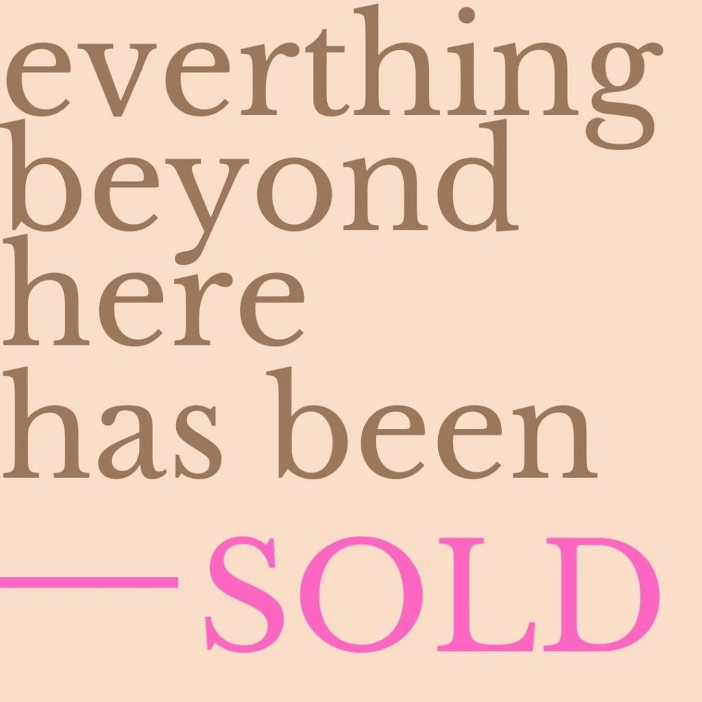 SOLD ITEMS